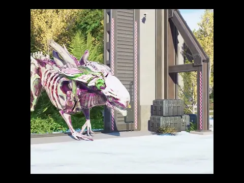 (🦖Jurassic World Evolution 2)Mommy Long Legs T-Rex vs Brachiosaurus,Spinosaurus Dinosaurs Fight