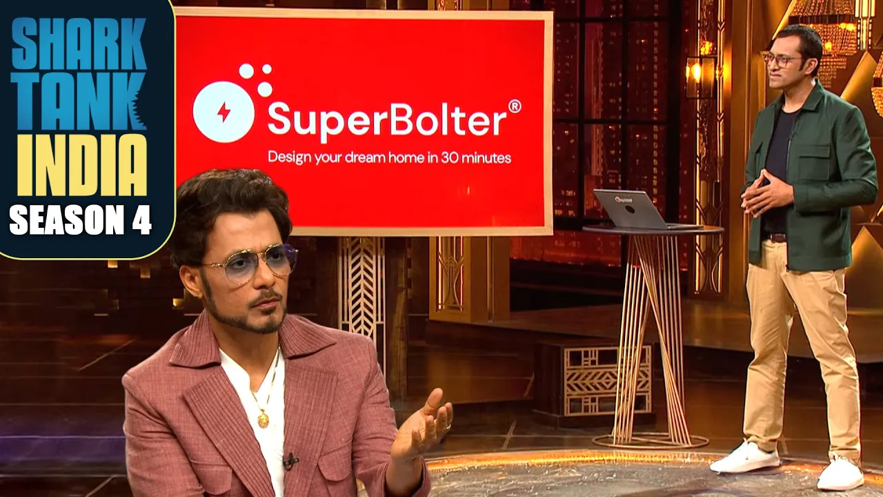 Tech से बना घर सिर्फ 30 min में! SuperBolter का Magic! | Shark Tank India S4 | Male Entrepreneurs