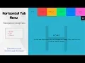 Horizontal Tab Menu With jQuery and CSS Navigation Using Tabs