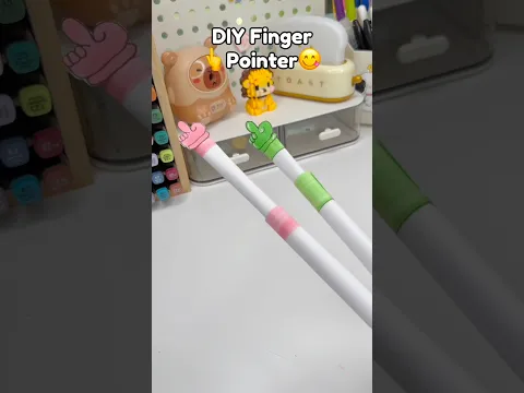 😋DIY Finger Paper Pointer👆!? #papercrafts #cutecrafts #diycrafts #diy #crafts
