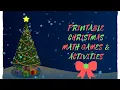 Christmas Printable Math Games
