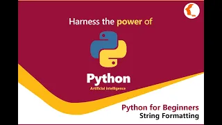 Python tutorial for Beginners Full Course String Formatting in Python Series Part 12