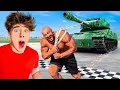Download Lagu World’s Strongest Man vs TANK!