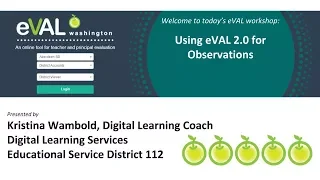 eVal 2 0 for Observations