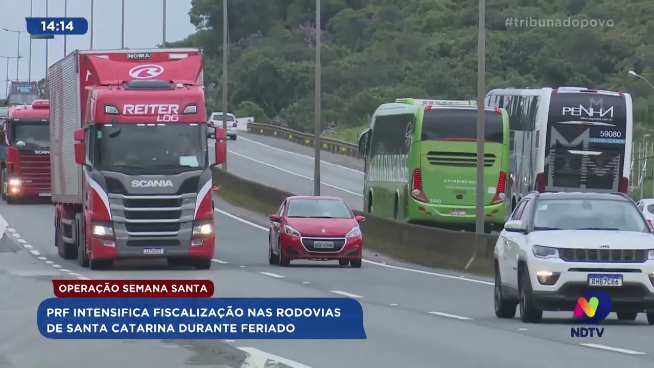 Operação semana santa: PRF intensifica fiscalização nas rodovias de Santa Catarina