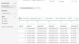 How to edit custom SQL in Tableau