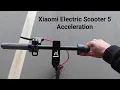 Xiaomi Electric Scooter 5 Acceleration 0-25
