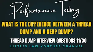 What is the difference between a thread dump and a heap dump