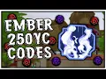 NEW EMBER VILLAGE PRIVATE SERVER CODES Shindo Life Roblox 2021 New Ember RPG 250 YC Codes