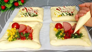 Гениально и Просто! Обалденно Вкусные Квадратные Мини Пиццы Красивые Пиццы Готовим с Mazzali Oshxona