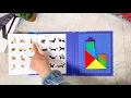 Educational 7pcs Colorful Magnetic Tangram Puzzle - Fly Kids Online Toy Store