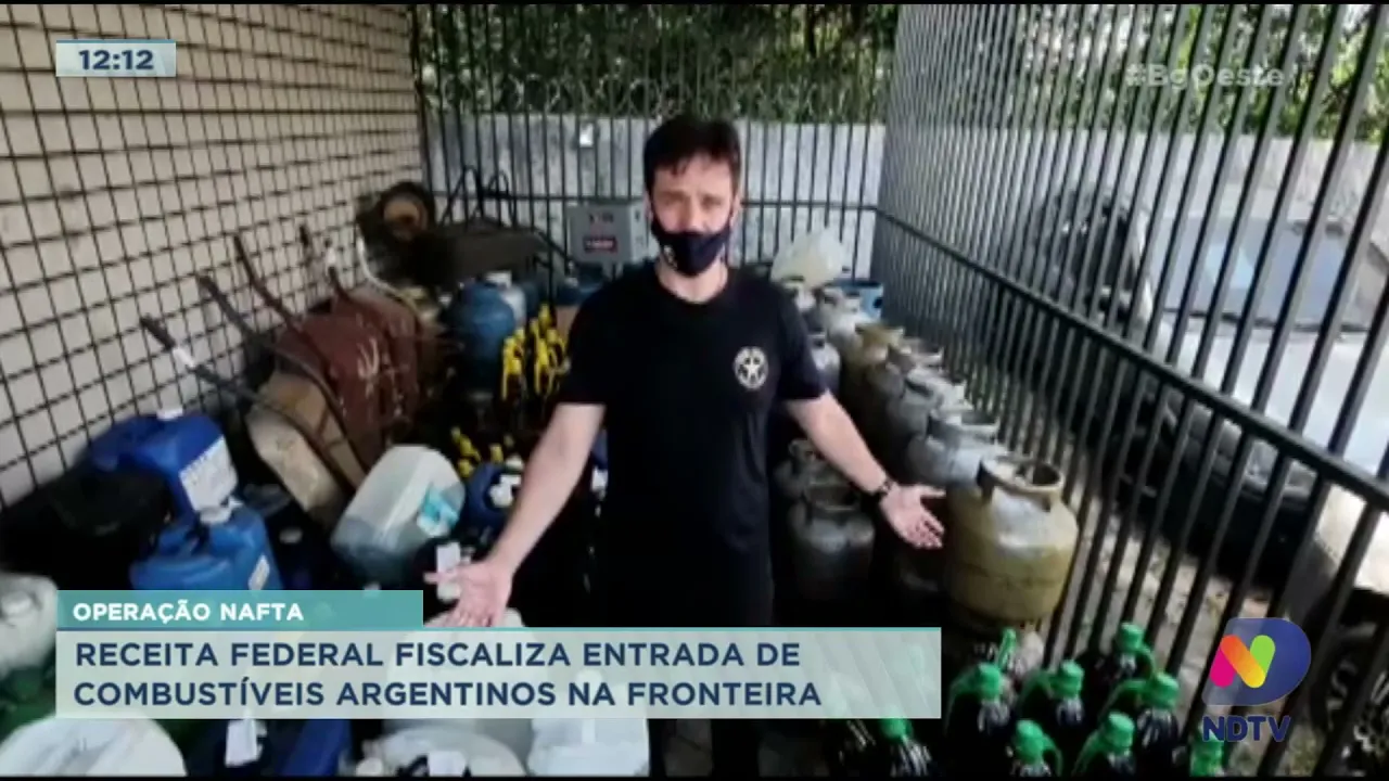 Operação Nafta: Receita Federal fiscaliza entrada de combustíveis argentinos na fronteira