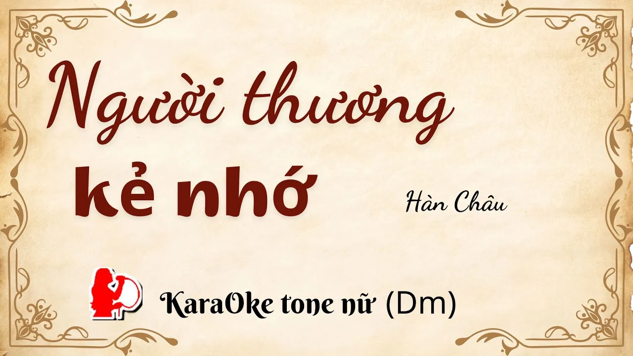 Người thương kẻ nhớ | Tone nữ (Dm) Karaoke  | Cui bap music