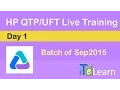 QTP UFT Live Training Day-01 Demo Session for Beginners