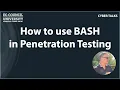 How to use BASH in Penetration Testing