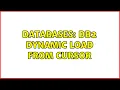 Databases DB2 Dynamic Load from cursor