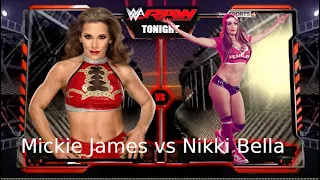 raw 25 nikki bella vs mickie james