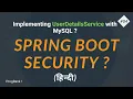 Implementing UserDetailsService UserDetailsService Database Spring Security in Hindi