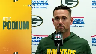 Matt LaFleur That was extremely disappointing