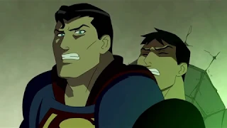 the justice league vs the team the original team young justice fights