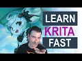 Learn KRITA FASTER in 2026 Basic Operations and Tricks PART 1