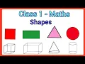 Class 1 maths 1 shapes and 1 for class for kids