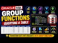 Group Functions Querying a Table Oracle SQL