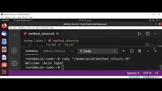 Return Values from Methods In Ruby