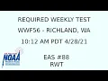 NWS PDT Required Weekly Test - WWF56