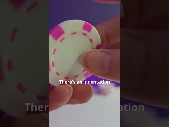Blank poker chip / MakerChip | Fits 1" sticker label -- good for QR codes, logos, photos, etc video thumbnail