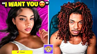 I Tried Pulling Baddies With My CURLY Freeform Dreads Monkey App
