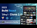 Build Full Stack Disney clone Project using React Tailwind CSS Vite Responsive Navigation Bar