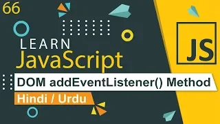 JavaScript addEventListener Method Tutorial in Hindi Urdu