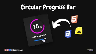 Create a Circular Progress Bar with HTML CSS and JavaScript CogniSolver