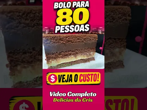 BOLO PARA 80 PESSOAS COM R$15?