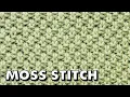 MOSS STITCH Pattern for Beginners Best Beginner Knit Stitches
