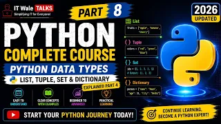 Python Dictionary Explained Python Complete Course Part 8 Hindi 2026