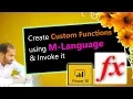 Create and Invoke Custom Function in M Language Power BI Desktop for Beginners