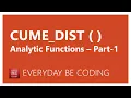 CUME - DIST analytic function in SQL Server