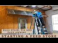 Starting A Feed Store Rustic Walls Timber Oil Coat Corrugated Tin Faux Porch Awning