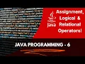 Logical and Relational operators - Java Programming tutorial in Tamil