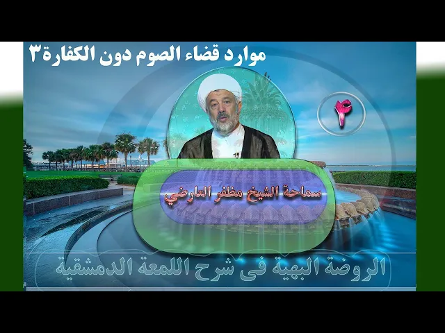 ⁣4    موارد قضاء الصوم دون الکفارة3 - الأستاذ: سماحة الشیخ مظفر العارضي