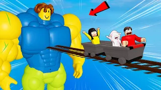 Yuta Mio Dan Baby Celine Naik Roller Coaster Menuju Giga Noob | ROBLOX