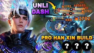 pro han xin walking fountain build unli dash jungle gameplay china han xin honor of kings