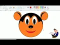 Class 3 How to draw micky mouse in Microsoft PAINT Primary class
