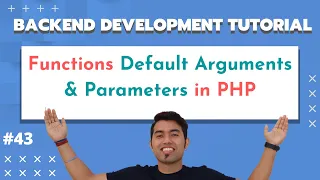 PHP Function Default Arguments Function Default Parameters in PHP PHP Tutorial in Hindi