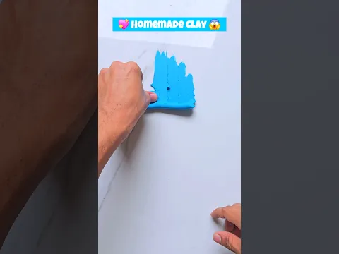 🤯HOMEMADE CLAY IN 10 Sec😍Doms Rubber Clay #diy #clay #slime  #shorts #viralshorts #youtubeshorts 🔥💙