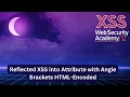 Reflected XSS into HTML Attribute