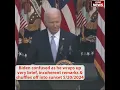 Confused Biden gaffes slurring mess incoherent remarks shuffles off