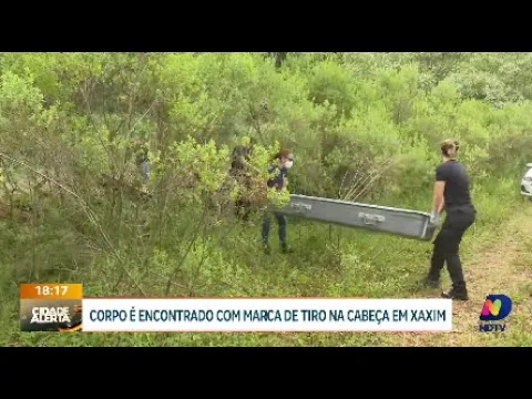 Segundo caso em menos de dez dias: corpo com marca de tiro é encontrado em área de mata em Xaxim